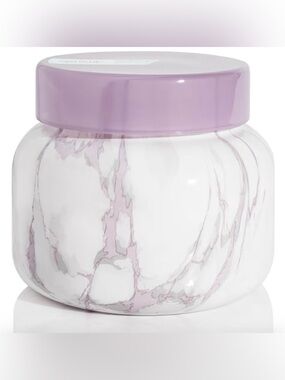 Capri Blue Modern Marble Jar Candles - Luxury - (Aloha Orchid, 19 oz)